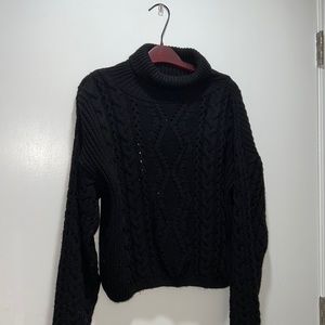 Cropped Turtleneck Sweater